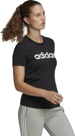 Adidas Essentials Linear Αθλητικό Γυναικείο T-shirt Λευκό με Στάμπα
