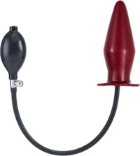 Inflatable Solid Butt Plug - Red XL
