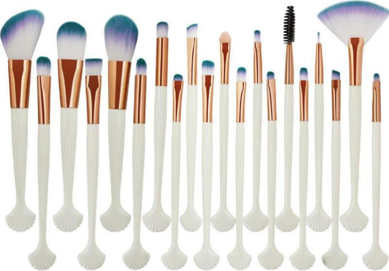 Maange Makeup Brush Set 20τμχ Bronze/ White