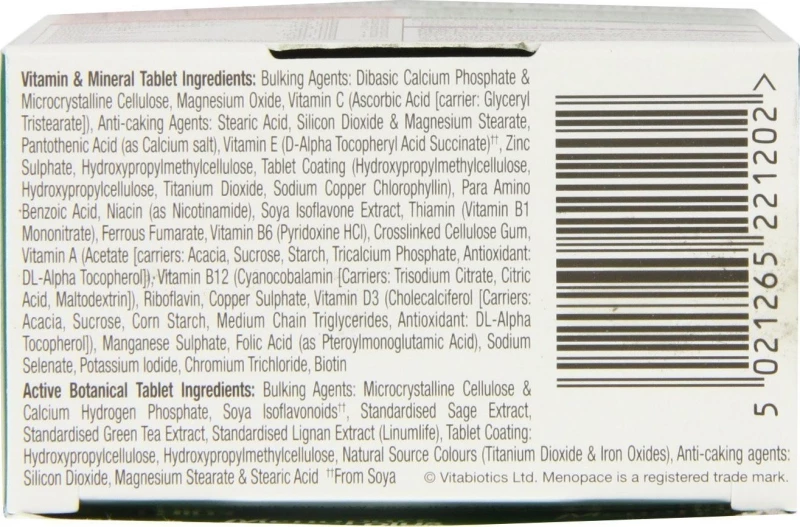 Vitabiotics Menopace Plus 56 ταμπλέτες