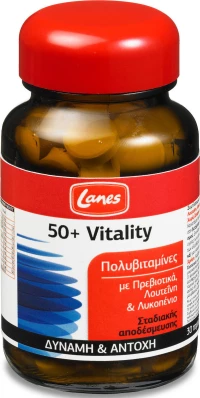 Lanes Πολυβιταμίνες 50+ Vitality 30 ταμπλέτες