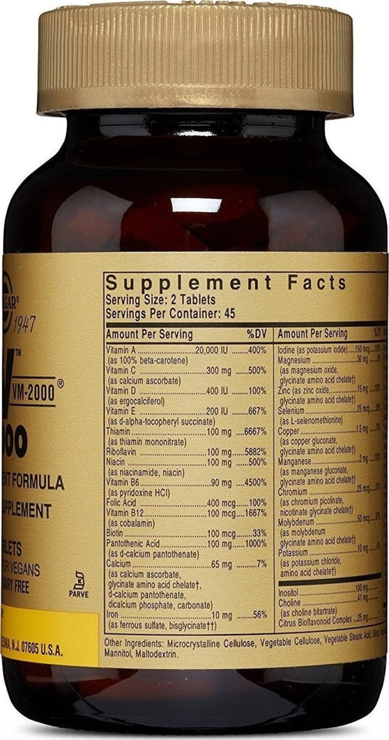 Solgar Formula VM-2000 90 ταμπλέτες