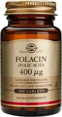 Solgar Folic Acid 400mg 100 ταμπλέτες