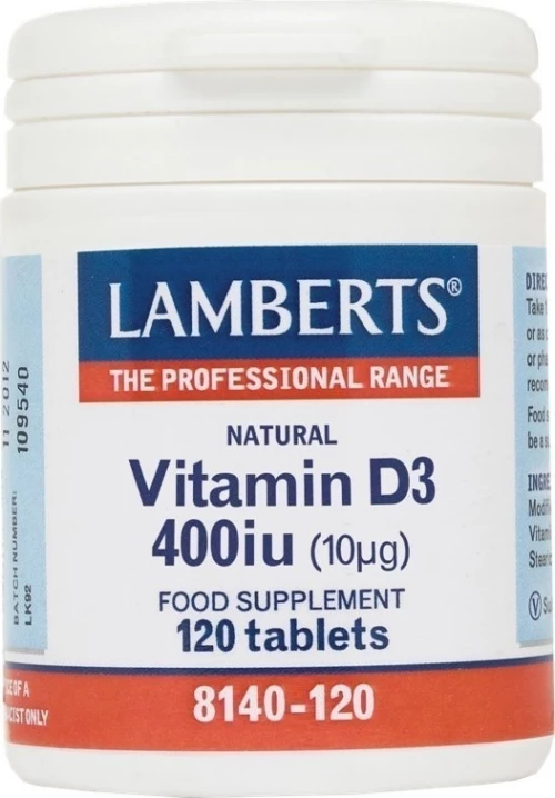 Lamberts Vitamin D3 400iu 120 ταμπλέτες
