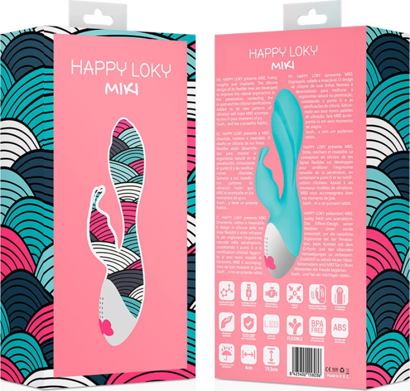 Happy Loky Miki Rabbit 19.5cm Ciel