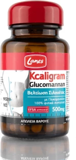 Lanes Kcaligram Γλυκομαννάνη 500mg Βελτίωση Σιλουέτας & Απώλεια Βάρους 60 κάψουλες