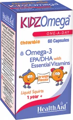 Health Aid KidzOmega One A Day Chewable Omega 3 60 μασώμενες κάψουλες