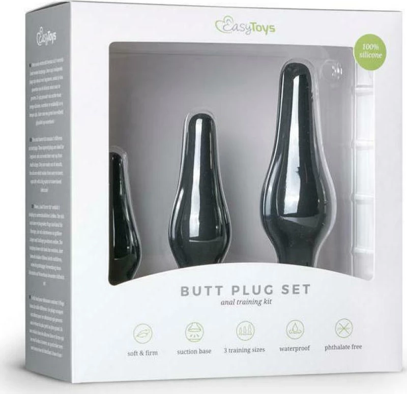 Easytoys Buttplug Set Black