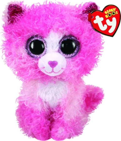 Λούτρινο Ty Beanie Boos Γάτα Ροζ Σγουρομάλλα 15 εκ. 1607-36308