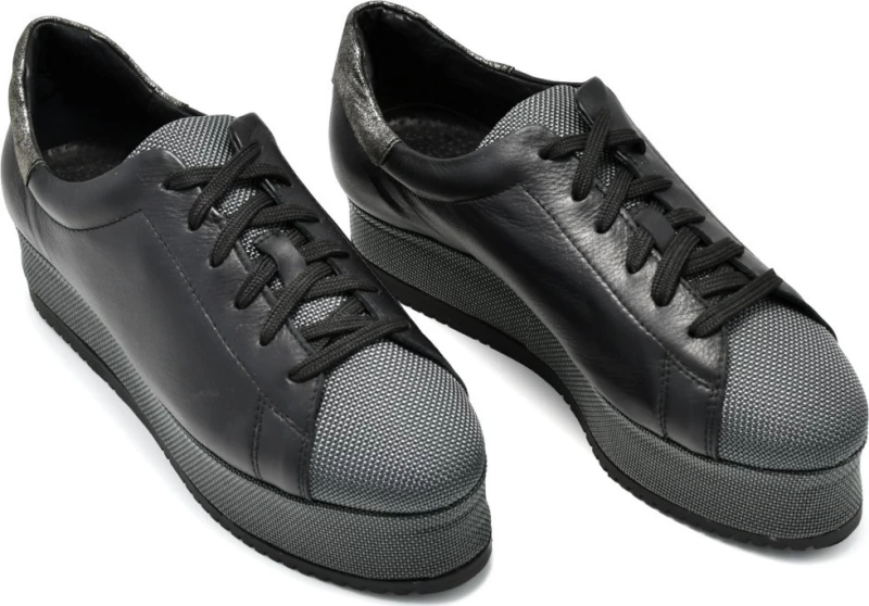 Chaniotakis Black Silver Sneakers