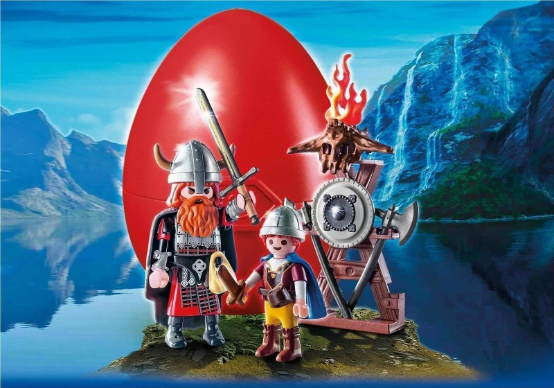 Playmobil Βίκινγκ Πατέρας με Υιό