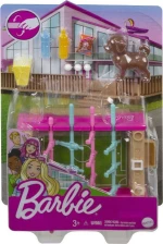 Barbie Έπιπλα Σετ Σκυλάκι & Επιτραπέζιο ποδοσφαιράκι