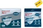 Max Barbeador Max-02 KN95 3D Care Protective Mask Λευκό σε Ατομική Συσκευασία 20τμχ