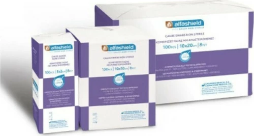 Karabinis Medical Υδρόφιλη Μη Αποστειρωμενη 8ply 10x10cm 100τμχ