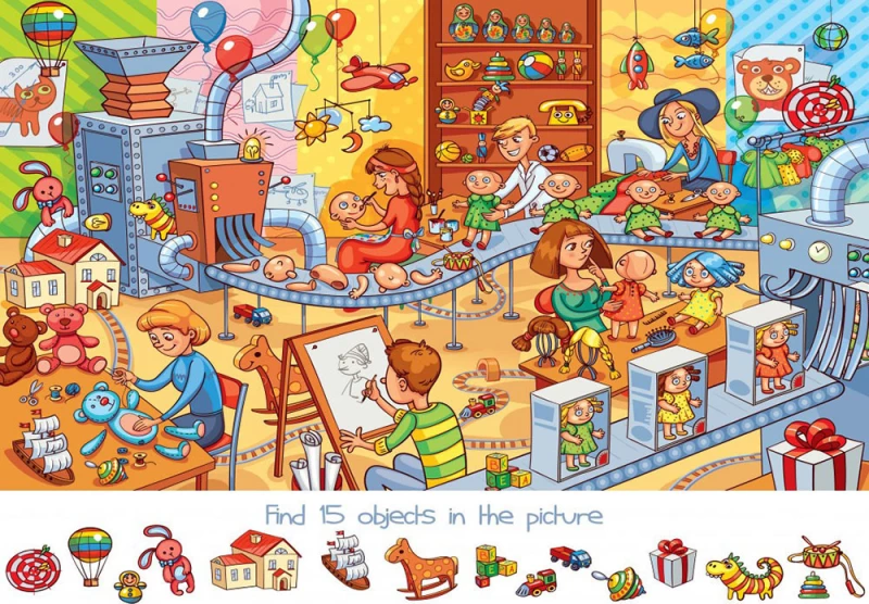 Search and Find - The Toy Factory 150pcs Bluebird Puzzles