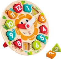 Hape Happy Puzzles Ξύλινο Ρολόι Chunky