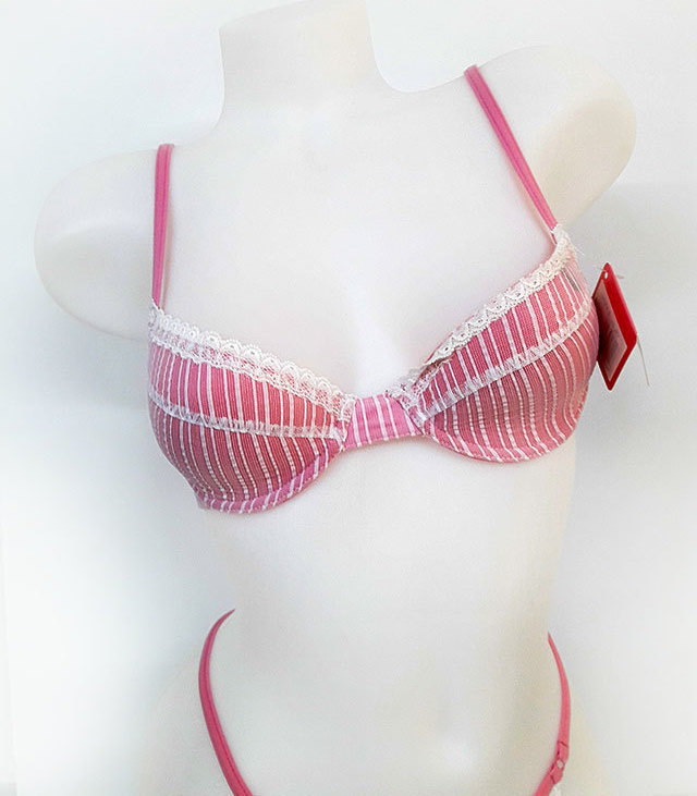 Laura B luxury bra. Σουτιέν Β με ενίσχυση και μπανέλες. Ροζ