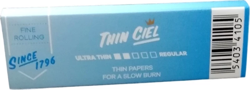 Rizla Χαρτάκια Thin Ciel 60 φύλλα