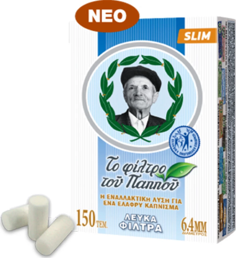 Του Παππού Φιλτράκια Slim 6.4mm 150x 1τμχ