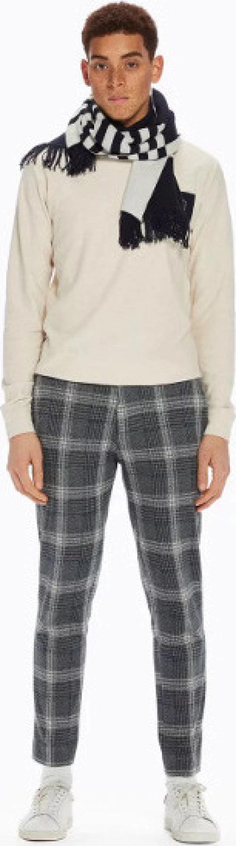 Mott - Cotton Trousers - Ανδρικό Καρό Παντελόνι