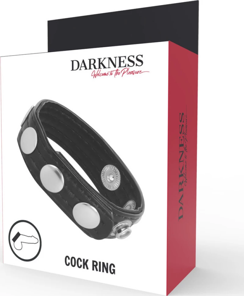 Darkness Leather Cockring(Width=86Mm, Height=105Mm, Depth=40Mm)