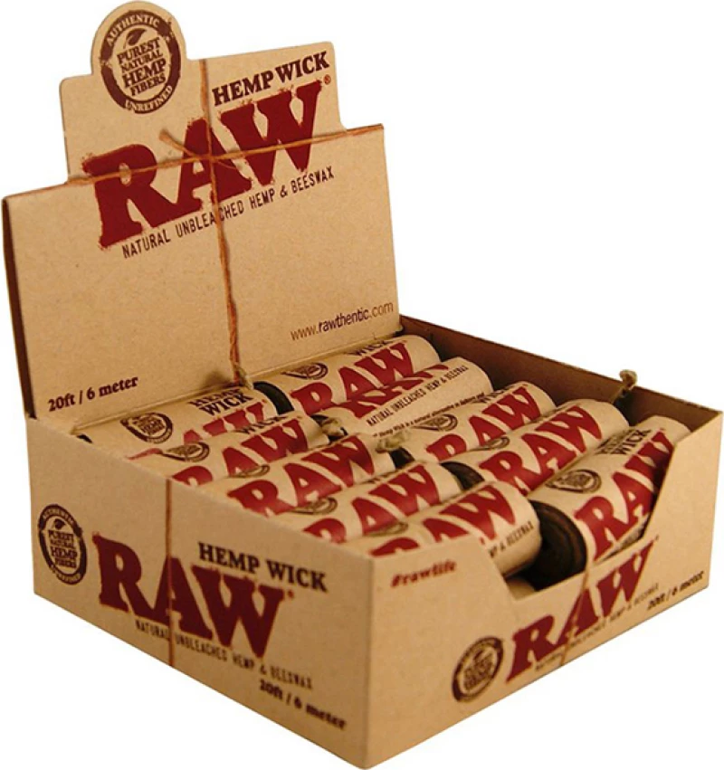 Raw Hemp Wick 6m 1τμχ