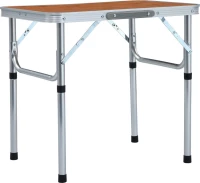 vidaXL Τραπέζι Πτυσσόμενο 60x45εκ. Αλουμινίου