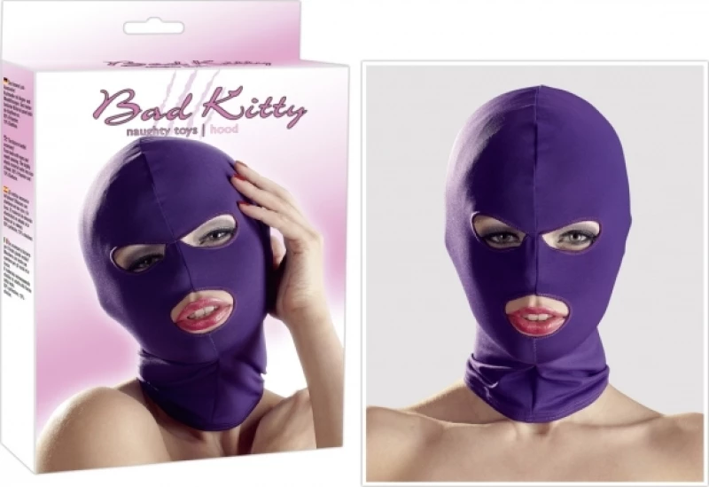 You2Toys Bad Kitty Head Mask Eyes & Mouth Purple