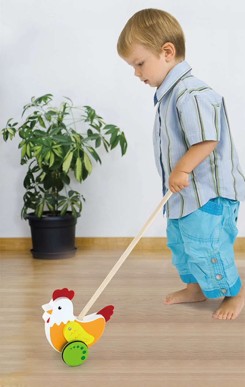 Viga Toys Τρεχαλίτσα Σπρωχτή ΄Κοτούλα'