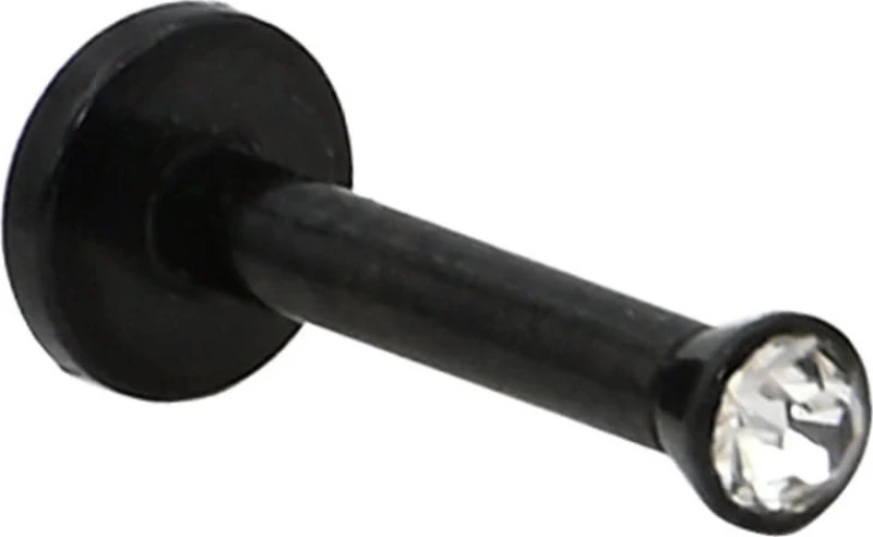 ΣΚΟΥΛΑΡΙΚΙ ΧΕΙΛΙΩΝ-LABRET ΑΤΣΑΛΙ ΜΕ ZIΡΓΚΟΝ 8MM ΜΑΥΡΟ