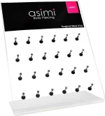 ΣΚΟΥΛΑΡΙΚΙ ΧΕΙΛΙΩΝ-LABRET ΑΤΣΑΛΙ ΜΕ ZIΡΓΚΟΝ 8MM ΜΑΥΡΟ