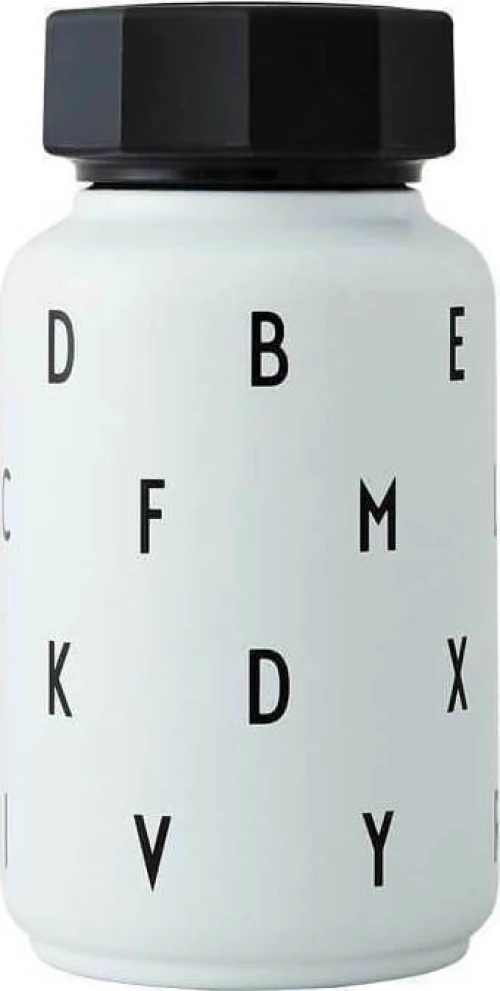 Design Letters Θερμός μπουκάλι με καλαμάκι από ανοξείδωτο ατσάλι White 0.33lt