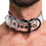 LOVETOY COLLAR WITH LEASH SILVER