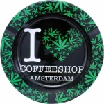 Μεταλλικό Τασάκι - Σχέδιο I Love Coffeeshop Amsterdam