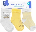 Kikka Boo Παιδικές Κάλτσες Μακριές για Αγόρι 3 Pack