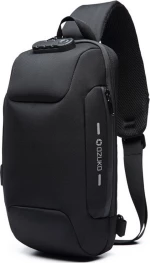 Ozuko 9223 Ανδρική Τσάντα Ώμου / Χιαστί σε Μαύρο χρώμα
