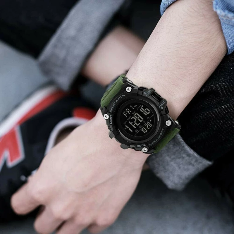 Ρολόι Χειρός Ανδρικό Skmei 1384 Army Green