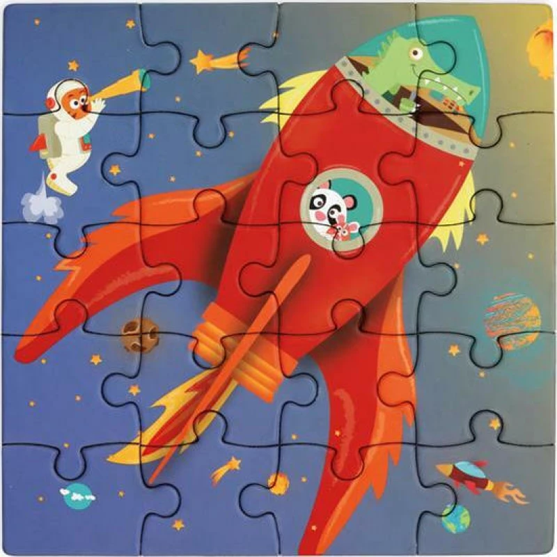 Magnetic Puzzle Book Space 40pcs Scratch Europe
