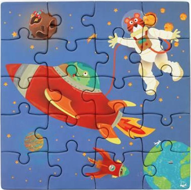 Magnetic Puzzle Book Space 40pcs Scratch Europe