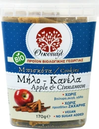 Οικοπάλ Μπισκότα Μήλο-Κανέλα 170gr