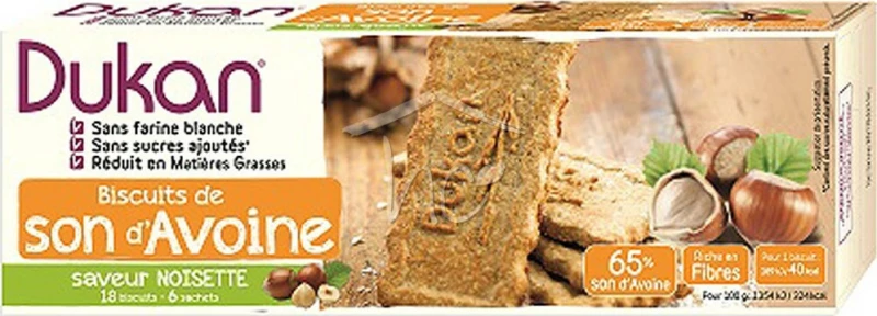 Dukan Μπισκότα Βρώμης με Φουντούκι 225gr