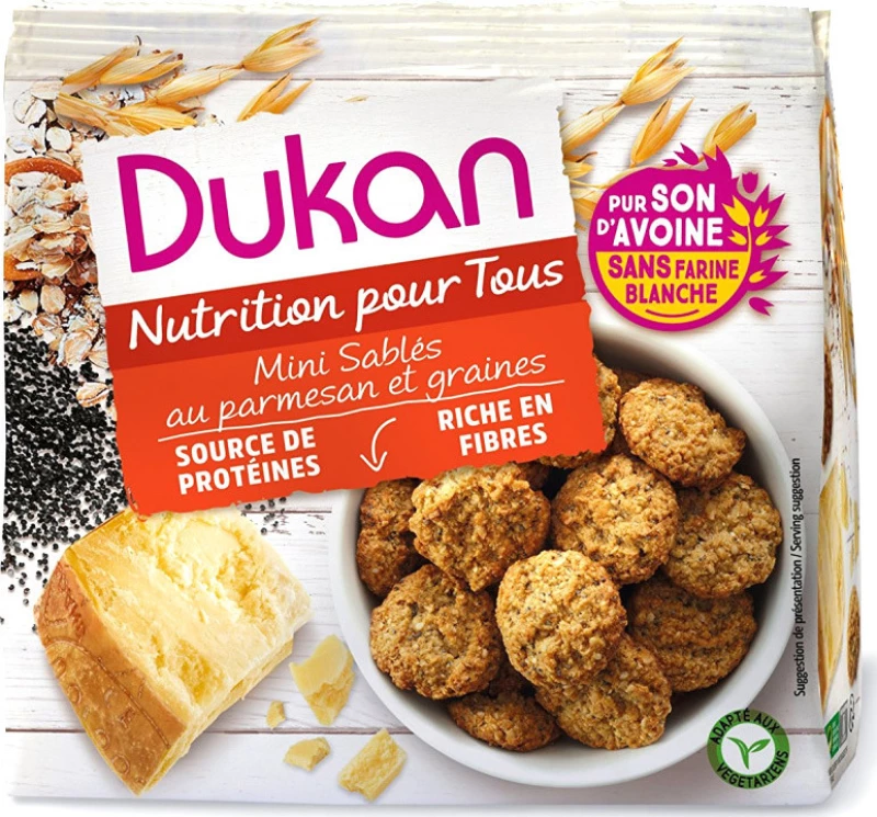 Dukan Κράκερς Βρώμης με Παρμεζάνα 100gr