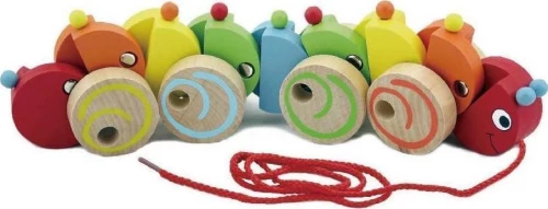 Viga Toys Τραβηχτή Τρεχαλίτσα Κάμπια