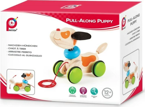 Pin Toys Pull Along Puppy