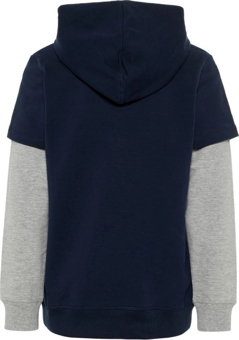 Name It Παιδικό Φούτερ με Κουκούλα για Αγόρι Navy Μπλε 13168127