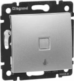 Legrand Valena Μονό Φωτεινό 770113 Ασημί