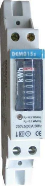 Eurolamp Μετρητής Ράγας Μονοφασικός Στενός 30A 147-02054