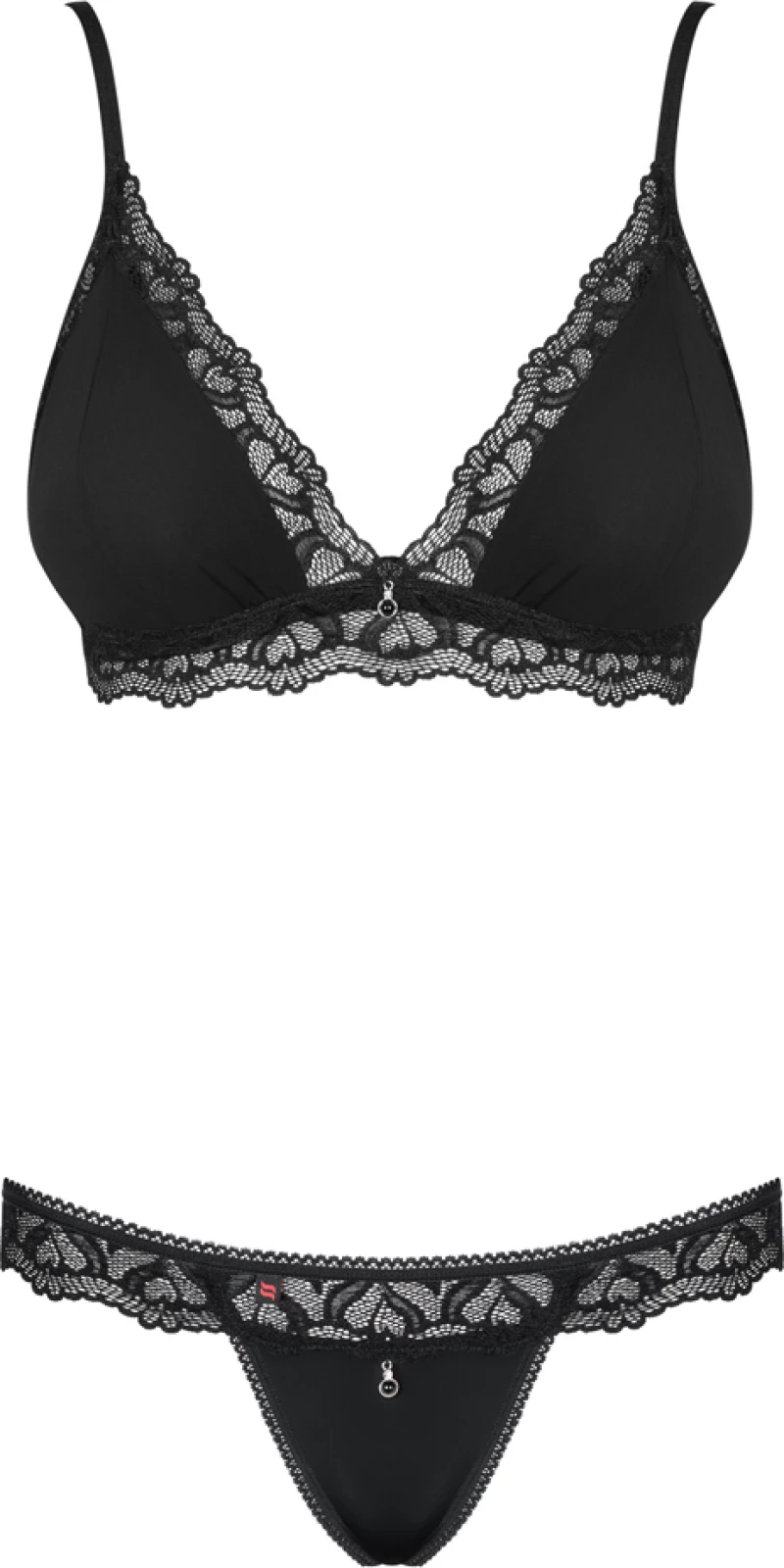 Obsessive Arisha Set Bra & Thong Black