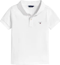 Μπλούζα polo λευκή "Little Shield" Gant