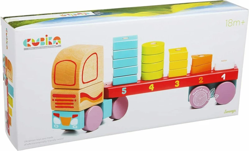 Cubika Wooden Pull Along Track